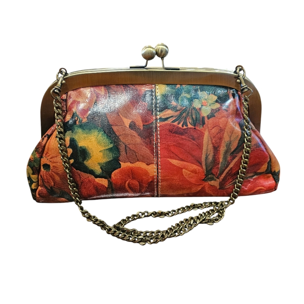 Patricia Nash Floral Leather Handbag/Clutch